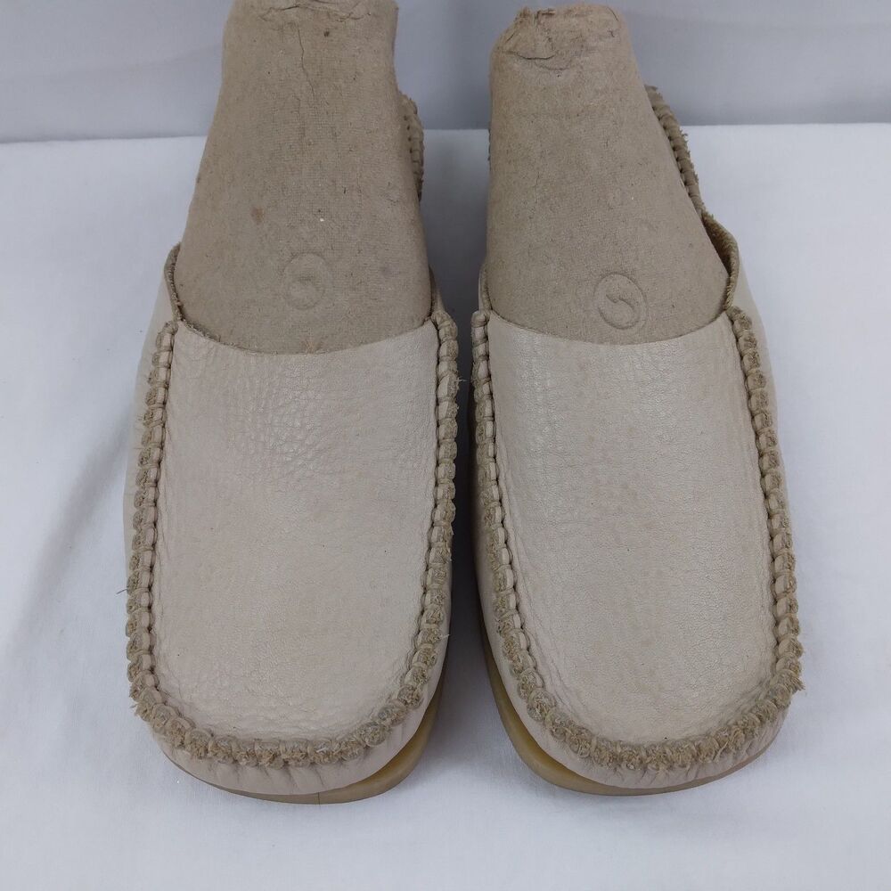 Soul Of Africa Leather Slide Mules Shoes Boho Minimalist Women's Size 37 US 6.5 - Picture 3 of 7
